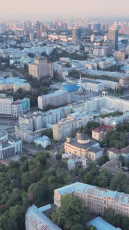 Kyiv Ukraine Aerial View of the City