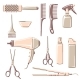 Barbershop Set of Professional Hairdressing Tools - GraphicRiver Item for Sale