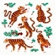 Tiger Vector Set Tigers in Various Poses - GraphicRiver Item for Sale