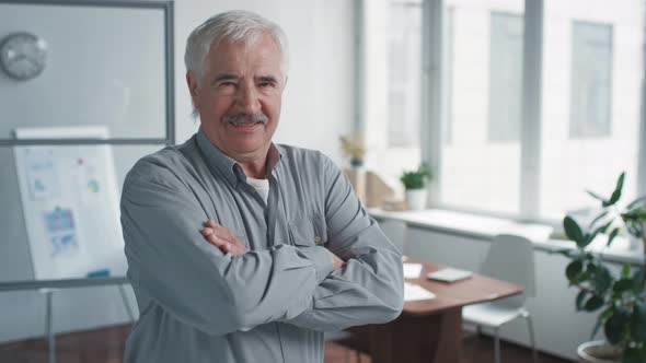 Cheerful Senior Office Worker