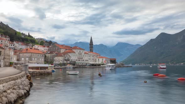 Perast Town in the Morning, Montenegro