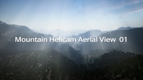 Mountain Helicam Aerial View 01