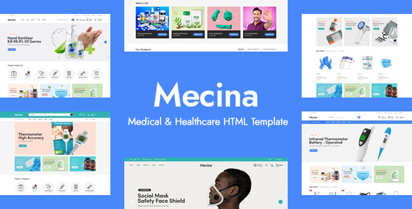 Mecina - Medical Store Website Template