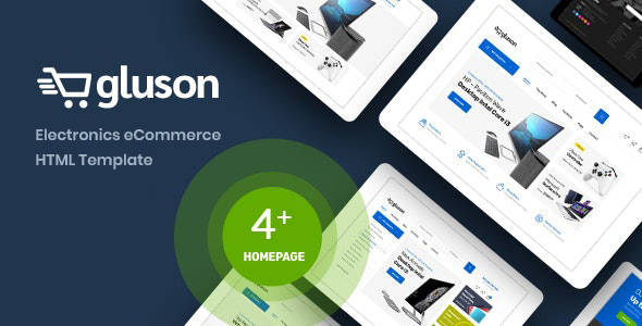 Gluson - Electronics eCommerce website Template