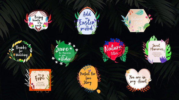 Nature Titles || After Effects alt