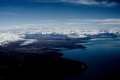Aerial view of city, coastline and distant snow covered mountains, Ushuaia, Tierra del Fuego, - PhotoDune Item for Sale