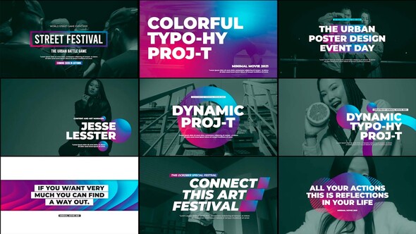 Dynamic Colorful Typography V1 FCPX