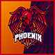 Fire Phoenix - Mascot Esport Logo Template - GraphicRiver Item for Sale