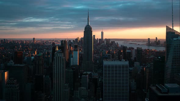 New York City Skyline Timelapse Video