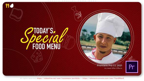 Todays Special Food Menu