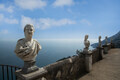 Roman statues on the 'Terrace of Infinity' looking over Atrani and the Amalfi Coast at the Villa - PhotoDune Item for Sale