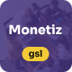 Monetiz - Creative Google Slides Presentation - GraphicRiver Item for Sale