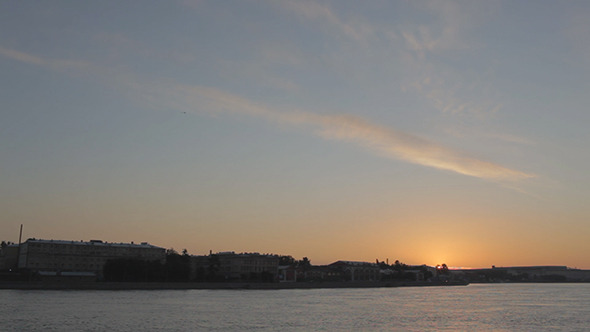 Sunrise In Saint Petersburg