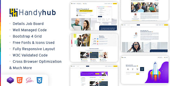 Handyhub HTML - A service finder listing template