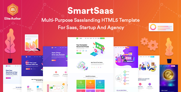 SmartSaas-Multi-Purpose Sass landing HTML5 Template  For Startup And Agency