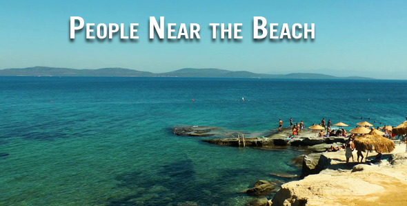 People Near the Beach alt