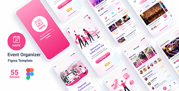 Hapx – Event Organizer Figma Template