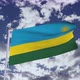 Rwanda Flag With Sky 4k - VideoHive Item for Sale