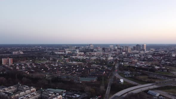 North Side View Of Richmond Va Usa 4k