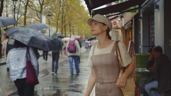 Young woman in the city