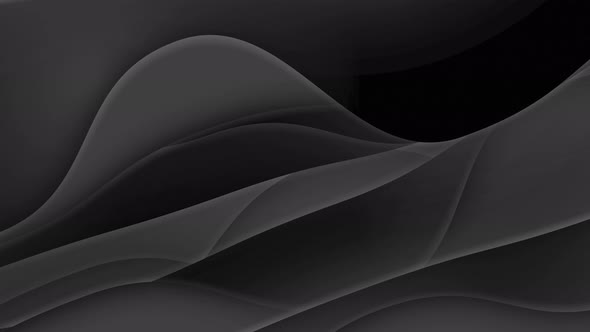 Black layer shape abstract background. Curvy lines geometric backdrop