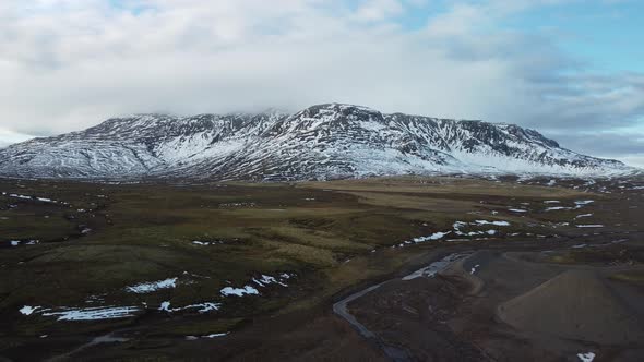 Flying Back From the Mountain with Glacier River