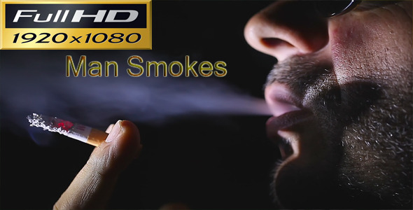 Man Smokes Full HD