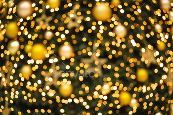 Abstract Christmas background with shining lights