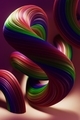 Abstract colorful background, wavy rainbow pride colors surface with stripes. Curved splashes - PhotoDune Item for Sale