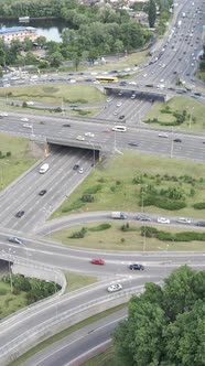 Cars on the Road Aerial View