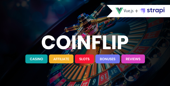 Coinflip - VueJS Strapi Casino Affiliate & Gambling Template