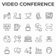 Video Conference Icons Set - GraphicRiver Item for Sale