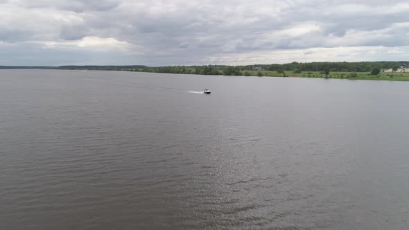 Motor Boat on the River