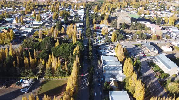 Patagonia landscape. Famous city of El Calafate at Patagonia Argentina