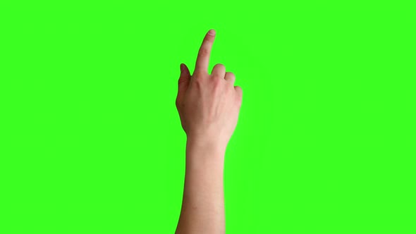 Touch Gestures pack Green screen