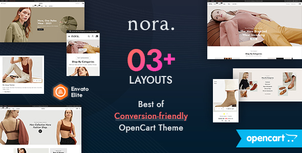 Nora - OpenCart Multipurpose Fashion Apparels Boutique Clothes Responsive Theme