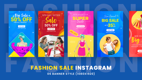 Fashion Sale Instagram Stories Banners alt