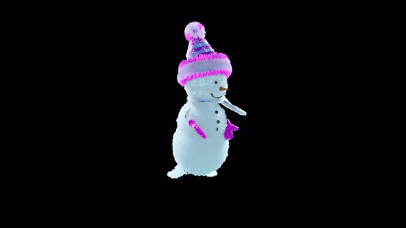 62 Snowman Dancing 4K