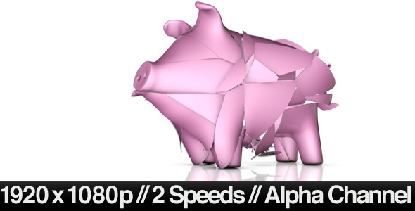 Empty Piggy Bank Breaking - Normal & Slow Motion