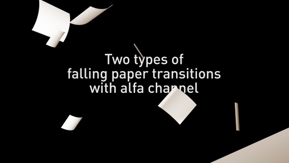 Falling Paper Transitions