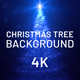Blue Christmas Tree Background 4 K - VideoHive Item for Sale