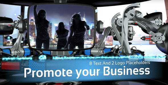 Robotic Retro Tv Tube Presentation 