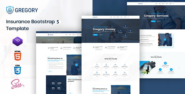 Insurance Agency HTML Template - Gregory