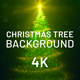Green Christmas Tree Background 4K - VideoHive Item for Sale
