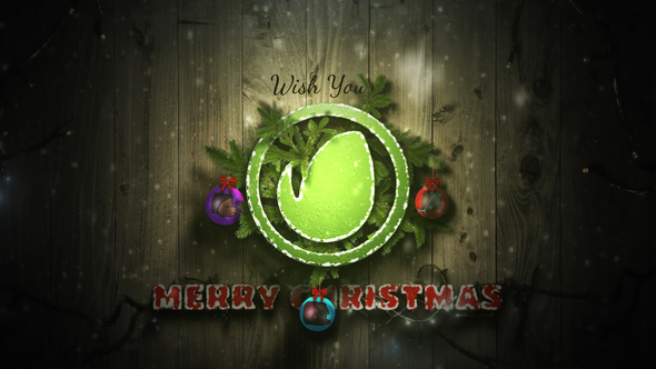 Christmas Tree Branches Logo Intro alt