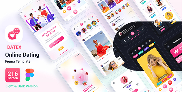 Datex – Online Dating Figma Template