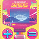 Retro Gaming 80s Classic Game Flyer Template - GraphicRiver Item for Sale