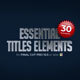 Essential Titles Elements - FCP - VideoHive Item for Sale