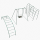 Old Rusty Playground Low-poly PBR model - 3DOcean Item for Sale