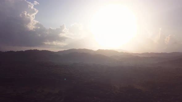 4k 24fps Drone Shoot Of A Sunset In The Caribbean With Coconuts And Palmstrees 1